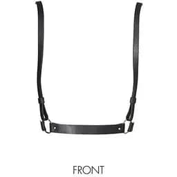 Портупея Bijoux Indiscrets MAZE - X Harness Black, екошкіра