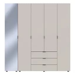Шкаф для одежды Doros Гелар Кашемир 4ДСП/Зеркало 194х49.5х203.4 (80737659)