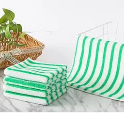 Набір 5 бамбукових серветок для прибирання, миття посуду та поверхонь 25х24 см Білий/Зелений - Багаторазові Міцні