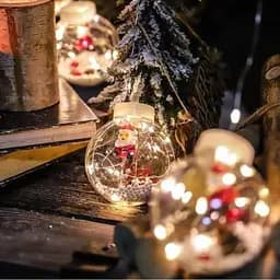 Світлодіодна гірлянда штора роса з кульками з наповненням Xmas 8 режимів 200 LED 3x0,7м Теплий білий - мініатюра 8