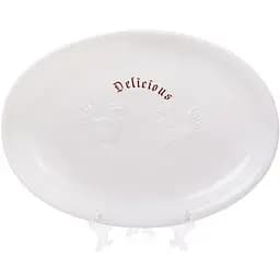 Блюдо керамическое BonaDi Тоскана с объемным рисунком. 37х27 см в. – 4 см kuh0009950