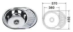 Кухонна мийка Mira MR 5745 Decor - мініатюра 3