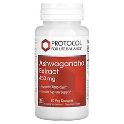 Ашваганда Protocol for Life Balance Ashwagandha екстракт 450 мг 90 капсул