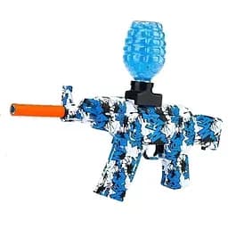 Автомат CZ 08-2 синий, аккумулятор 7.4V, стреляет орбизами, глушитель