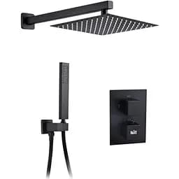 Душова система прихованого монтажу з термостатом для душу Nett TSB-473, Чорний