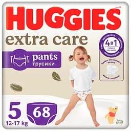 Уцінка. Підгузки-трусики Huggies Extra Care Pants Box 5 (12-17 кг) 68 шт.