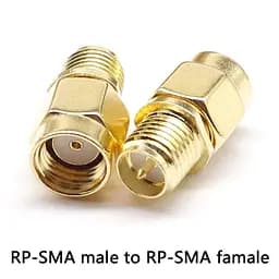 SMA перехідник з RP-SMA male на RP-SMA female зі штирьком з 1-ї сторони (100849) - мініатюра 3