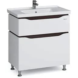 Тумба підлогова Sanwerk Алесса 80 венге з умивальником Idea (MV0000875) Венге