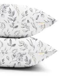 Набір наволочок Cosas Steppe flowers 50х70 см сірий (SetPillow_FoliageBeigeGrey_50х70) - мініатюра 3