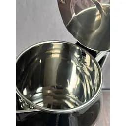 Електрочайник з нержавіючої сталі Grunhelm EKS-1859SD дисковий 1.8л 1500 Вт Бежевий/Чорний - мініатюра 2