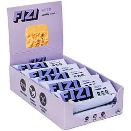 Уцінка. Набір протеїнових батончиків Fizi Кето Vanilla + Salt 10 шт.