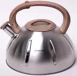 Чайник Whistling Kettle із нержавіючої сталі зі свистком Kamille Ø26.5х23 см kuh0006797