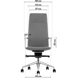 Офісне крісло GT Racer X-004A13 Fabric, сіре (X-004A13 FABRIC Gray) - мініатюра 12