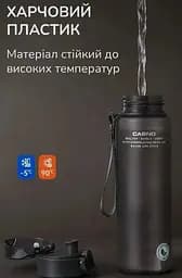 Пляшка для води Casno 1500 мл KXN-1237 Чорна (KXN-1237_Black) - мініатюра 6