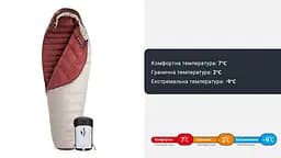 Спальник з натуральним пухом Naturehike Snowbird NH20YD001 розмір L коричневий 380 г - мініатюра 16