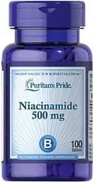 Вітаміни та мінерали Puritan's Pride Niacinamide 500 mg, 100 таблеток