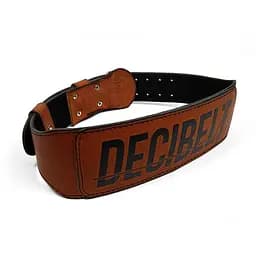 Пояс атлетический EasyFit DeciBelt (кожа) коричневый 4XL (EF-BR4XL)