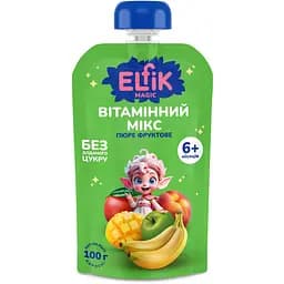 Пюре фруктовое Elfik Magic Витаминный микс 100 г 9 шт.