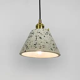 Підвіс Terrazzo Cono із білим бетонним плафоном в стилі Ар-деко Line.F MJ 165/1 WT - мініатюра 3