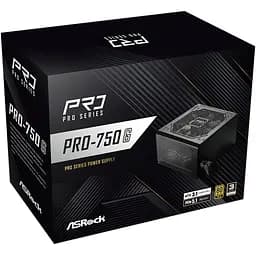 БЖ 750W ASRock PRO PRO-750G 120mm, 80+ Gold, Retail - мініатюра 5
