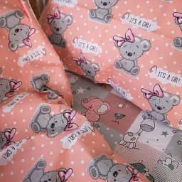 Підковдра MirSon Бязь Kids Time 20-0028 Little girl Teddy 160х220 см (2200009637926) - мініатюра 4