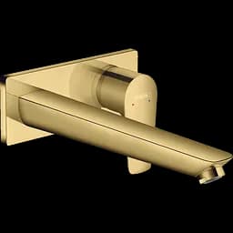 Смеситель на умывальник Hansgrohe Talis E 110 скрытого монтажа 225 мм Polished Gold Optic 71734990 Золотой