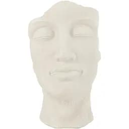 Кашпо J-Line у формі обличчя людини білого кольору 38 см (53167)