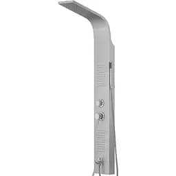 Душова панель Corsan Alto silver LED з виливом та термостатом A017TSLLEDW, Сірий