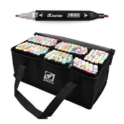 Набір скетч-маркерів двосторонніх Bambi ST40664 в наборі 204 штуки