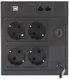 Джерело безперебійного живлення Powercom RPT-1500AP 4 розетки Schuko і дисплей LCD (00210225) - мініатюра 3