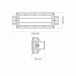 LED світильник висотний лінійний VIDEX HB022 50W 5000K 220V - мініатюра 10