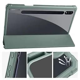 Чохол TPUCristal SlimTPU Spen holder Samsung Galaxy Tab S10 Fe Темно-зелений - мініатюра 4