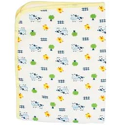 Багаторазова непромокаюча пелюшка Lindo Коровки 70х50 см жовтий (Т-1855 жел)