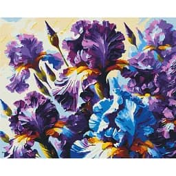 Картина по номерам Brushme Душистые ирисы © Oleg Loburak 40x50 см