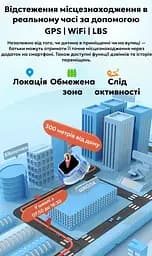 Смарт годинник-телефон дитячі Wonlex KT37 Original з відеодзвінком WI-FI GPS SIM-карта Black (18350) - мініатюра 10