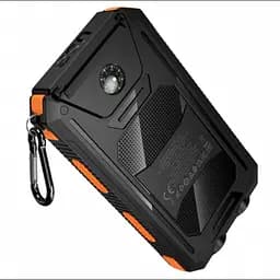 Зовнішній акумулятор Power Bank HOCO J164 Platinum Solar 8000 mAh 10 W, із сонячною панеллю та LED-ліхтариком - мініатюра 3