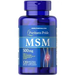 Метилсульфонілметан Puritans Pride MSM 500 мг 120 капсул