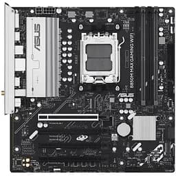 Материнская плата B850M MAX GAMING WIFI sAM5 B850 4xDDR5 M.2 HDMI DP Wi-Fi BT mATX Asus teh0019081