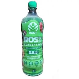 Органо-мінеральне добриво Rost концентрат 5 + 5 + 5 універсальний 1 л (13556)