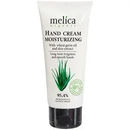 Крем для рук Melica Organic Зволожувальний з олією зародків пшениці та екстрактом алое 100 мл