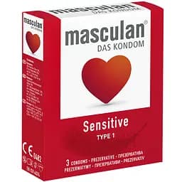 Презервативи Masculan Sensitive Тип 1 ніжні 3 шт. - мініатюра 2