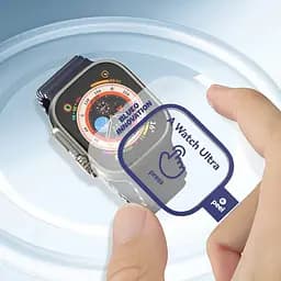 Захисне 2.5D скло Blueo Corning Gorilla Glass для Apple Watch Ultra / Ultra 2 49mm Чорний - мініатюра 5