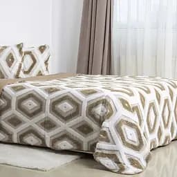 Покривало ТЕП Boho бежевий ромб 220 x 240 см (4-05213_35069) - мініатюра 6