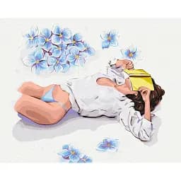 Картина по номерам Brushme Перерыв на чтение © Alla Berezovska 40x50 см