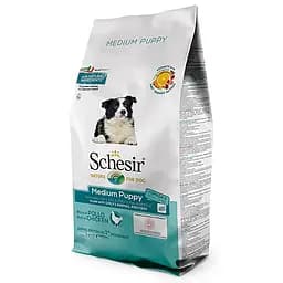 Корм Schesir Dog Medium Puppy сухий з куркою для цуценят середніх порід 12 кг (8005852161123)