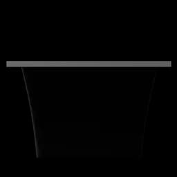 Ванна окремостояча матова Amidicon Tytul 185x85 чорна з литого каменю TYTUL_185_BLACK_MAT, Чорний матовий - мініатюра 9