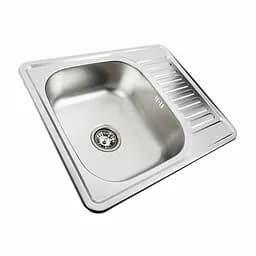 Кухонна мийка з нержавіючої сталі Platinum 5848 декор (0,8/180 мм), R, Decor - мініатюра 2