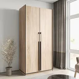 Шкаф для одежды Flamecame в спальню с полочками на 2 двери FR-13