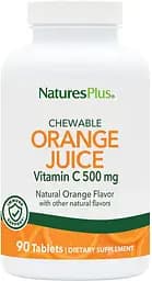 Вітаміни та мінерали Natures Plus Orange Juice Vitamin C 500 mg, 90 жувальних таблеток