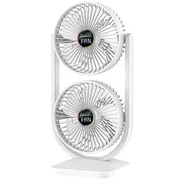 Настільний вентилятор S30 Dual-Fan 3000mAh White
